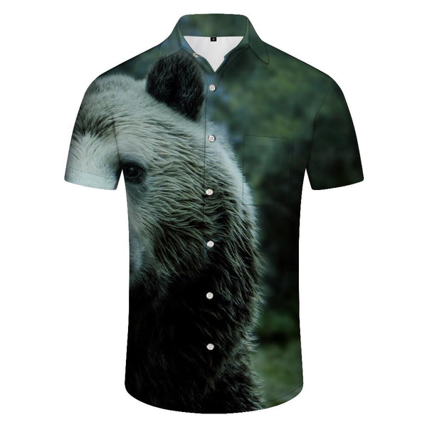 
Outdoor soft modern men's short sleeve shirt tropical summer Hawaiian shirt for casual outings and running
                