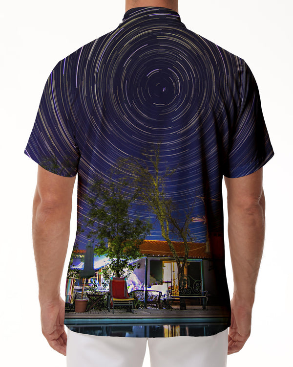 
Night Purple Swirl Summer Beach Tropical Short Sleeve Mens Hawaiian Shirt Button Shirt Tropical Vibe
                
