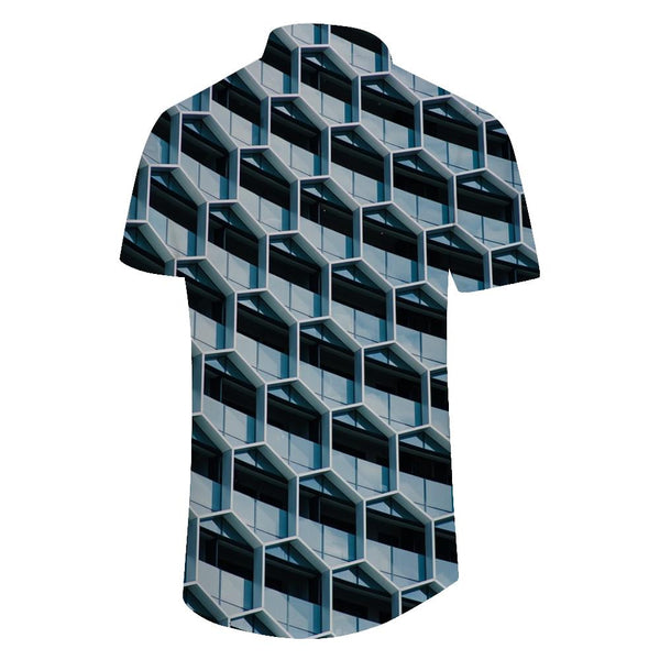 
Visual Geometric Men's Casual Loose Daily Travel Tropical Hawaii Beach Seaside Party Tops
                