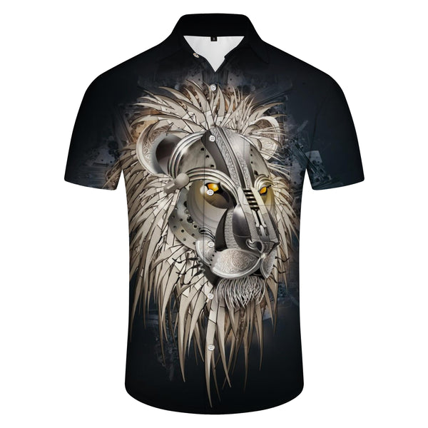 
Novelty fun robot animal clothing shirt men 3D printing short sleeve fashion style summer
                