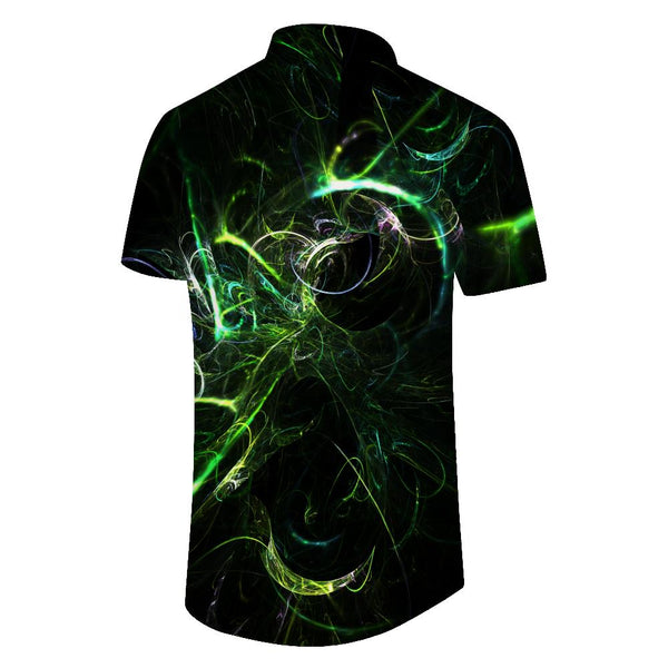 
Novelty Men's Flame Sweater Spider Silk Top Fun Pattern Lapel Short Sleeve Shirt Short Sleeve Classic Shirt Streetwear
                