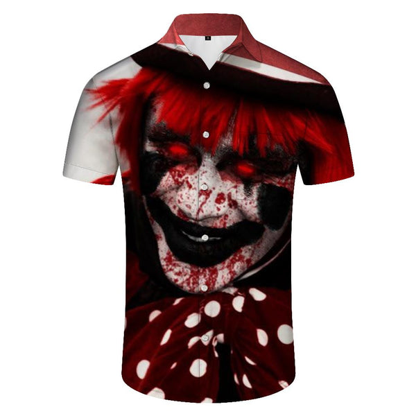 
Japanese style men's casual print short sleeve shirt street fashion men's summer casual shirt men's shirt
                