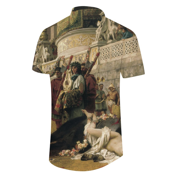 
Vintage European Oil Painting Hawaiian Shirt Men's Loose Casual Daily Street Art Style Short Sleeve
                