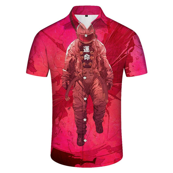 
Air Cool Waitao Men's Galaxy Men's Polyester Shirt Men's Short Sleeve Shirt Button Casual Shirt Loose Tops Vacation
                