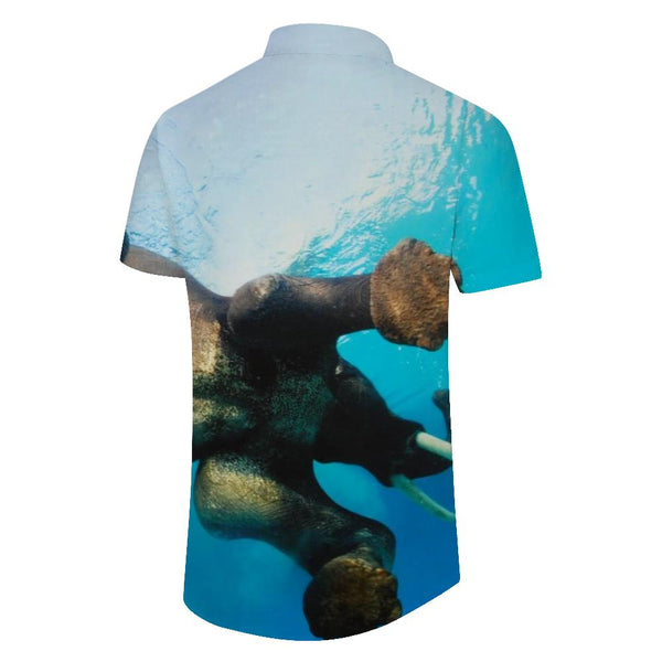 
Water Elephant Men's Regular Fit Button Hawaiian Shirt Short Sleeves Summer Beach Shirt Short Sleeves
                