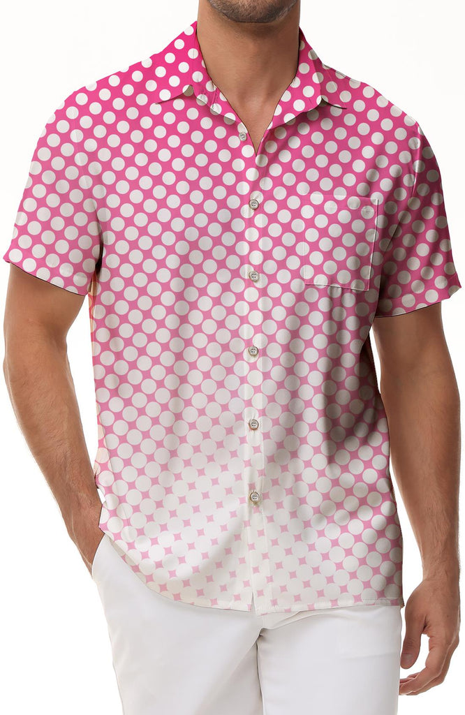 Fun Tropical Hawaiian Button Lapel Men's Loose Regular Fit Casual Fashion 3D Digital Printed Shirt