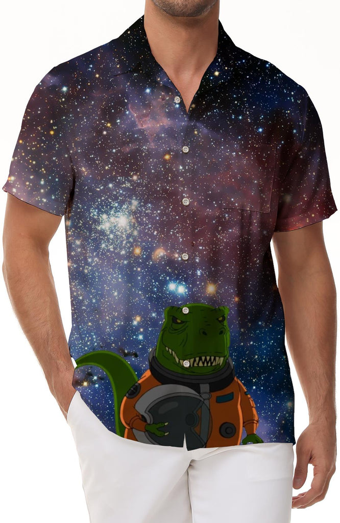 New Men's Button Short Sleeve Regular Fit Shirt Hawaiian Holiday Summer Fun Tops