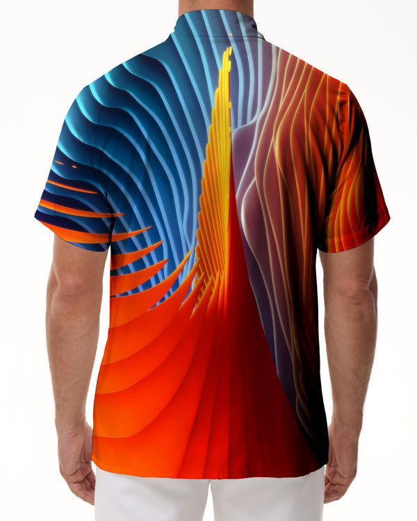 
Vintage Style Summer 3d Digital Printing Casual Men's Shirt Short Sleeve Beachwear Hawaiian Buttons Geometric Pattern Rich Colors
                