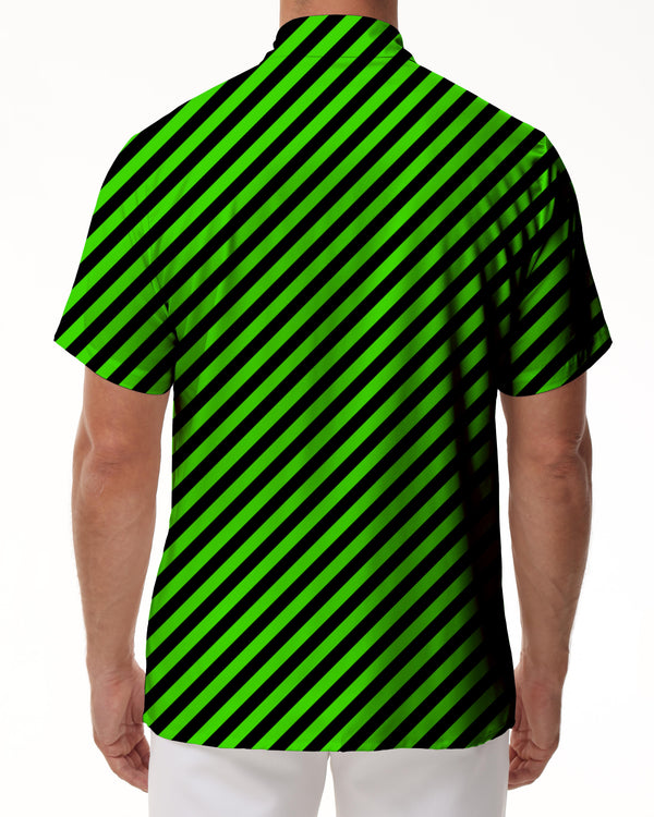 
Green black plaid shirt short sleeve casual men's fashion men's casual draw digital printing button up collar cuffs short sleeve shirt men's
                