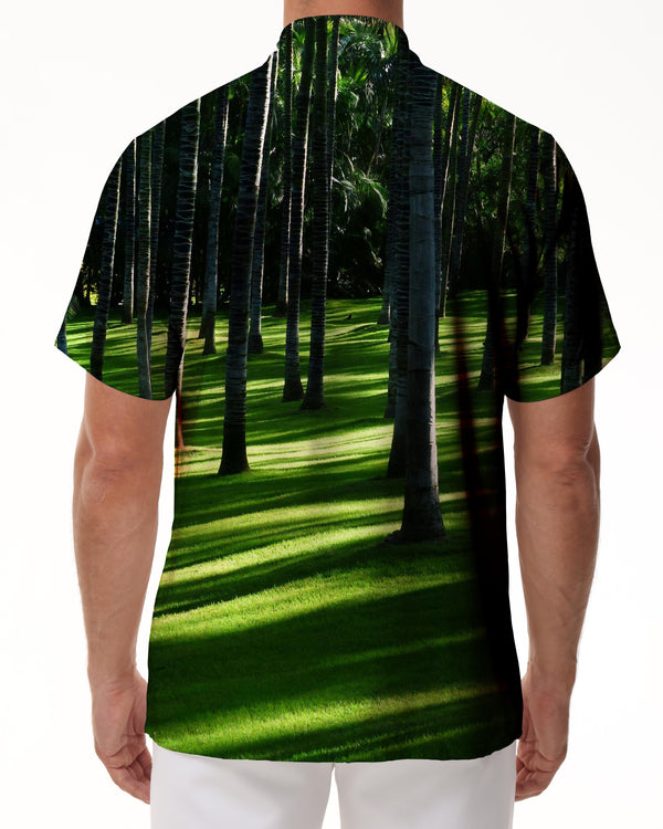 
Green Forest Mens Fashion Hawaiian Shirt Casual 3D Printed Shirt Summer Loose Short Sleeve Tops Trendy Lapel Button Beach
                