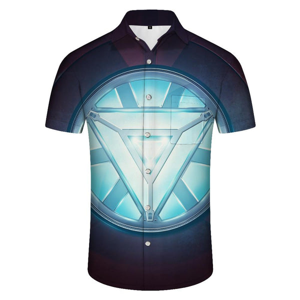 
Vintage Shine Shield Mens Shirt Short Sleeve Sport Tropical Hawaiian Shirt Casual Tops
                