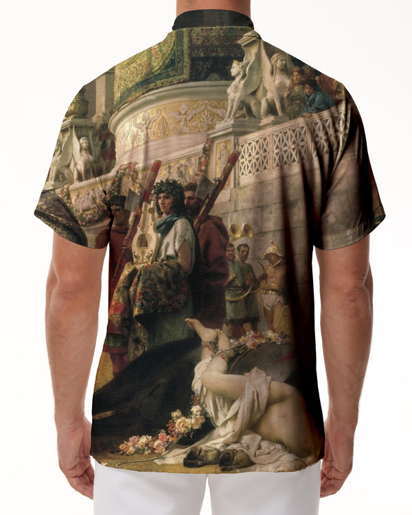 
Vintage European Oil Painting Hawaiian Shirt Men's Loose Casual Daily Street Art Style Short Sleeve
                