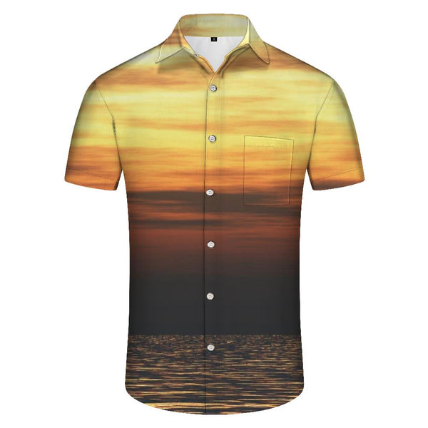 
Men's Summer Tropical Hawaiian Shirt Caribbean Style Fun Button Short Sleeve Lapel Cruise Beach Cuban Shirt
                