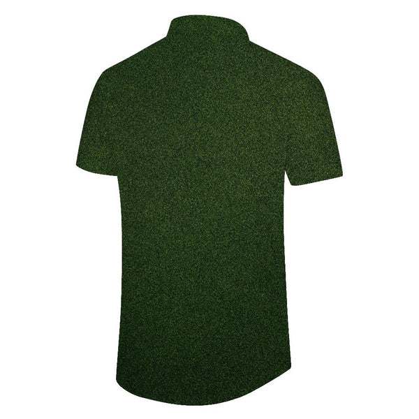 
Green Floral Petals Pattern Men's Casual Button Shirt Short Sleeve Fashion Shirt Summer Shirt
                