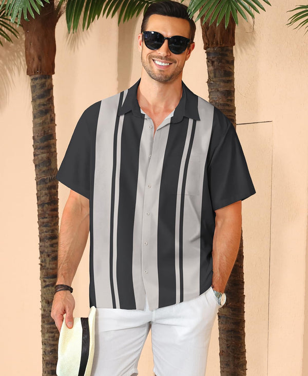 
Hawaiian Shit for Men Beach Summer Mens Buton Down Short Sleeve Shit Tropical Vacation Casual Clothes
                