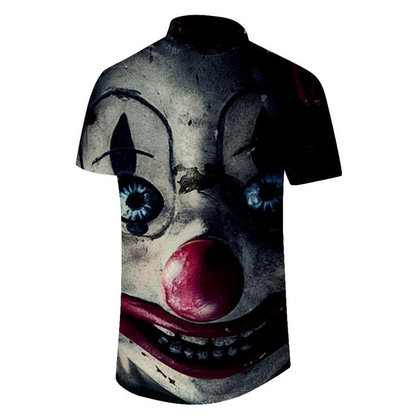 
New Robot Art Print Button Short Sleeve Shirt Men Fashion Casual Street Shirt Men Shirt Summer Carnival
                
