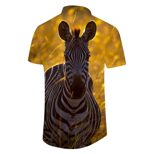 
Cute Zebra Cartoon Men's Summer Beach Button Short Sleeve Hawaiian Shirt Casual Daily
                
