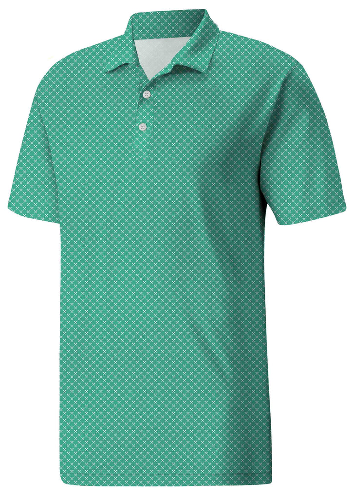 Performance Golf Micro Print Short-Sleeve - Freedom of Movement