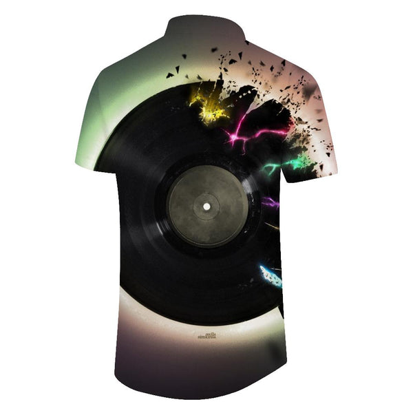 
Men's Retro Hawaiian Button Pocket Lapel Shirt Vintage Rock Style Short Sleeve Button-Up Music Hip Hop Rap Shirt Short Sleeve
                