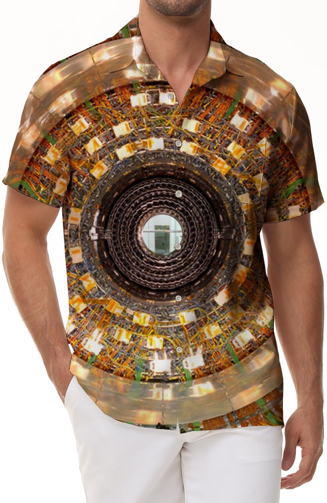 fun colorful lightweight men is outdoor shirt printed pattern short sleeve button Hawaiian pocket four seasons top Shirt Daily Street Fishing