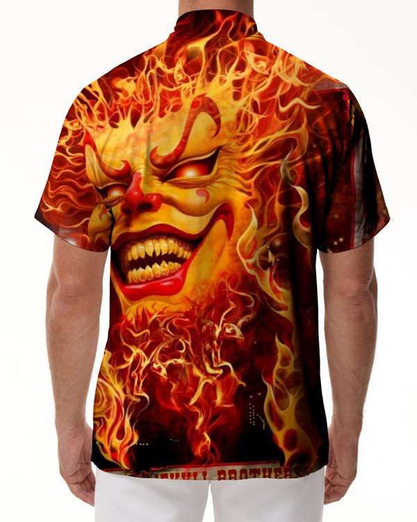 
Sexy Crazy Clown 3D Printed Shirt Men's Short Sleeve Horror Movie Style Casual Summer Tops
                