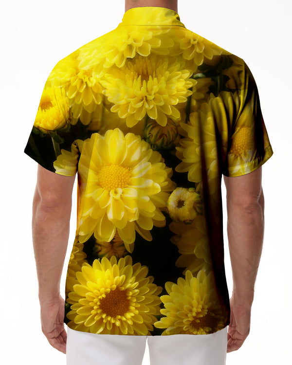 
Yellow Daisy Watercolor Hawaiian Shirt Men's Short Sleeve Button Shirt Casual Summer Shirt Seaside
                