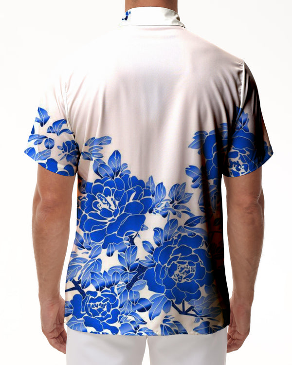 
New summer men's printed Hawaiian shirts breathable and comfortable beach vacation casual party shirts
                