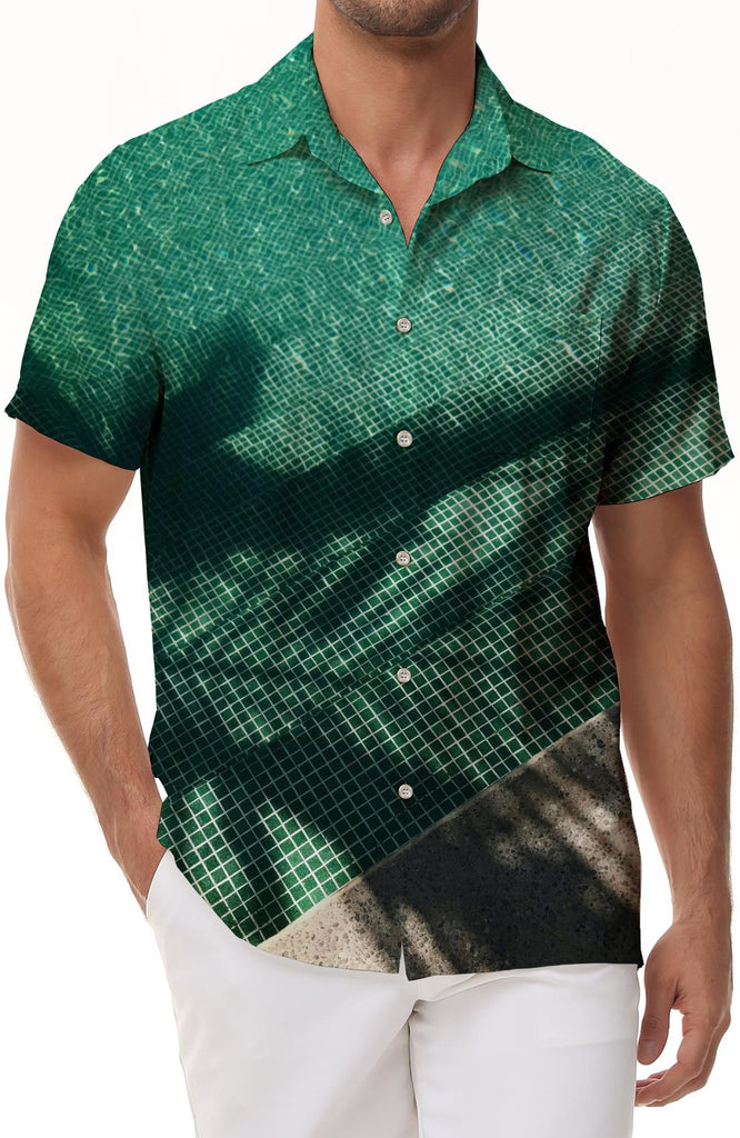 Casual shirts lapel regular fit beach shirts short sleeve shirts summer casual hawaiian shirts button down shirts outdoor