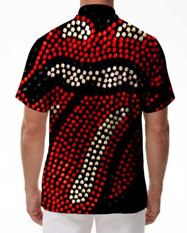 
Abstract personalized lips summer loose breathable short sleeves casual slim fashion tops printed retro short sleeves
                