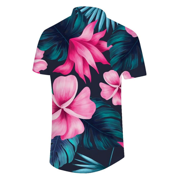 
Summer Vacation Beach Aloha Mens Short Sleeve Hawaiian Shirt Casual Floral Button Down Tropical Shirt
                