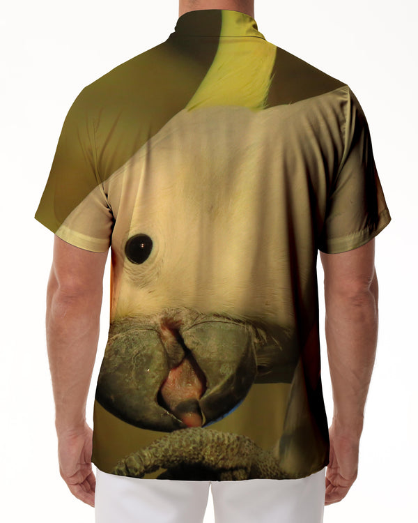 
White lark summer men's button casual lapel short-sleeved shirt holiday beach short-sleeved shirt seaside party
                