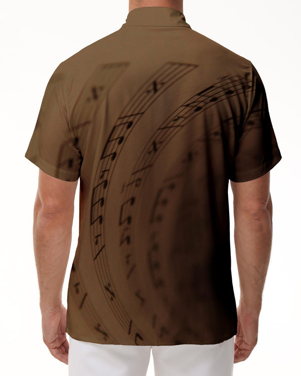 
Music Notation Art Retro Print Men's Shirt Short Sleeve Outdoor Fishing Casual Lapel Short Sleeve
                