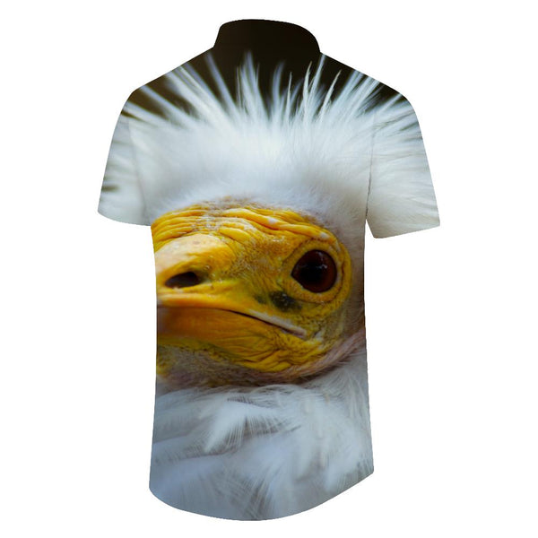 
Forest Bald Eagle Men's Casual Short Sleeve Shirt Button-Down Dress Shirt Summer Hawaiian Shirt Fashion
                