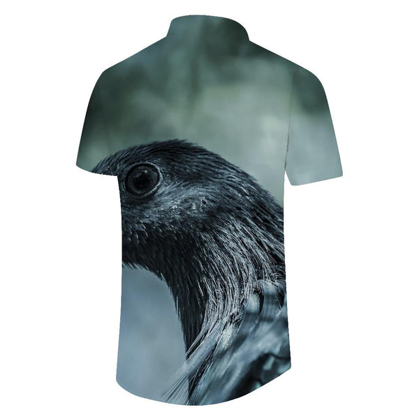 
Raven Men's Hawaiian Shirt Trendy Short Sleeve Hawaiian Tops Casual Summer Beach Shirt Party Holiday
                