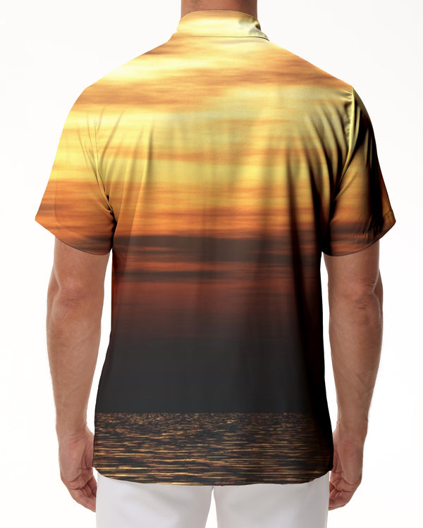 
Men's Summer Tropical Hawaiian Shirt Caribbean Style Fun Button Short Sleeve Lapel Cruise Beach Cuban Shirt
                