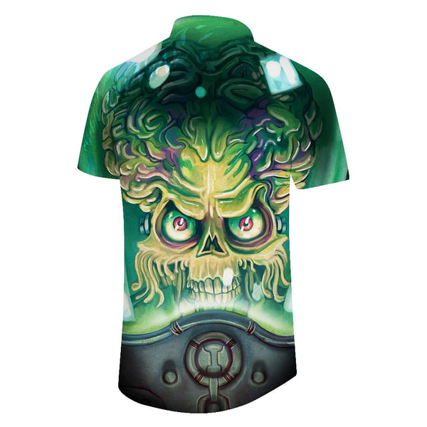 
Flower Skull Mens Cuban Shirt Short Sleeve Button Down Hawaiian Shirts Summer Casual Beach Shirts Dress Shirts
                