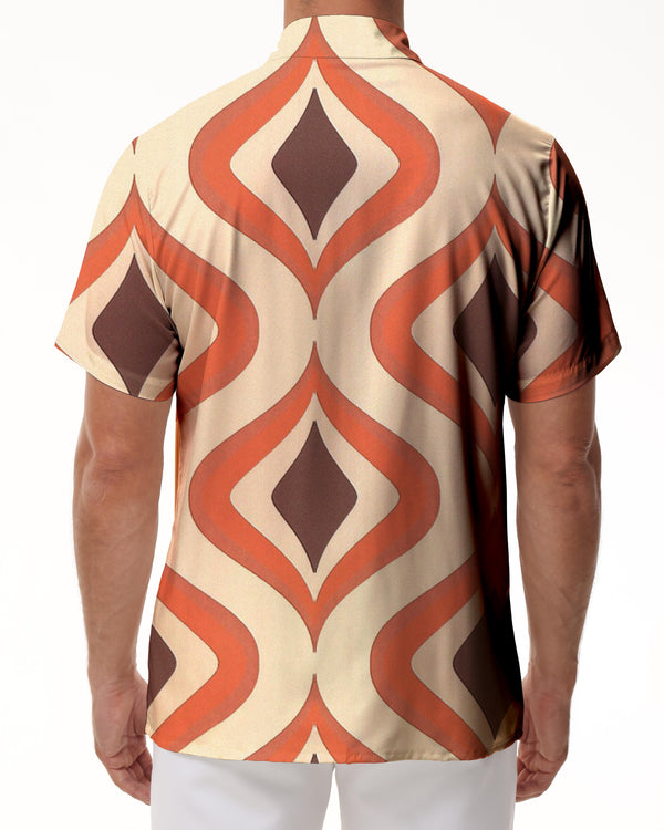 
Mens Hawaiian Shirts 70s Vintage - Mens Casual Beach Summer Short Sleeve Button Down Shirt
                