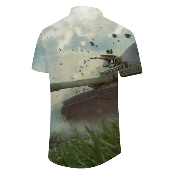 
Myanmar Military Tank Mens Hawaiian Shirt Army Short Sleeve Button Shirt Mens Hawaiian Shirt Collection
                