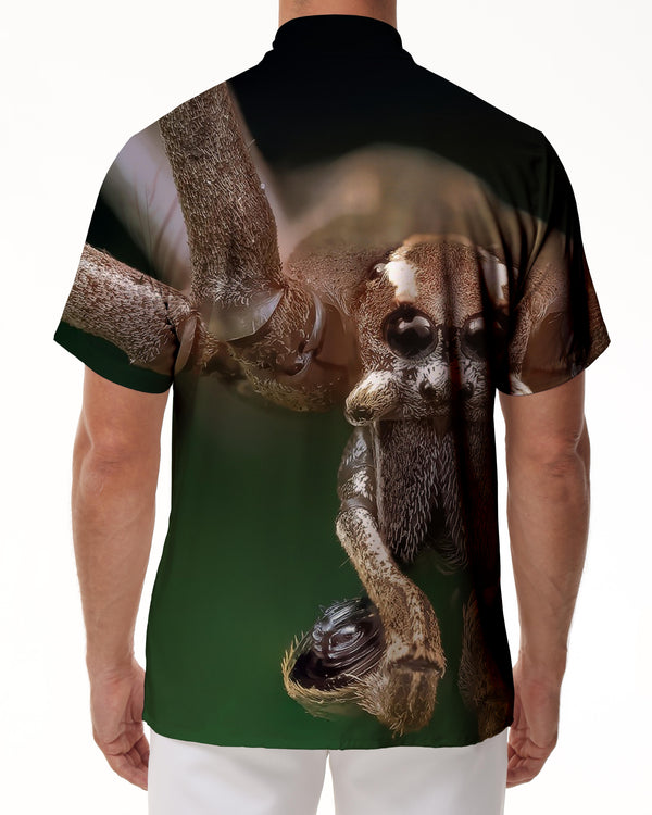 
Personalized abstract spider animal 3d print pattern Hawaiian four seasons tropical fashion short sleeve shirt trend
                