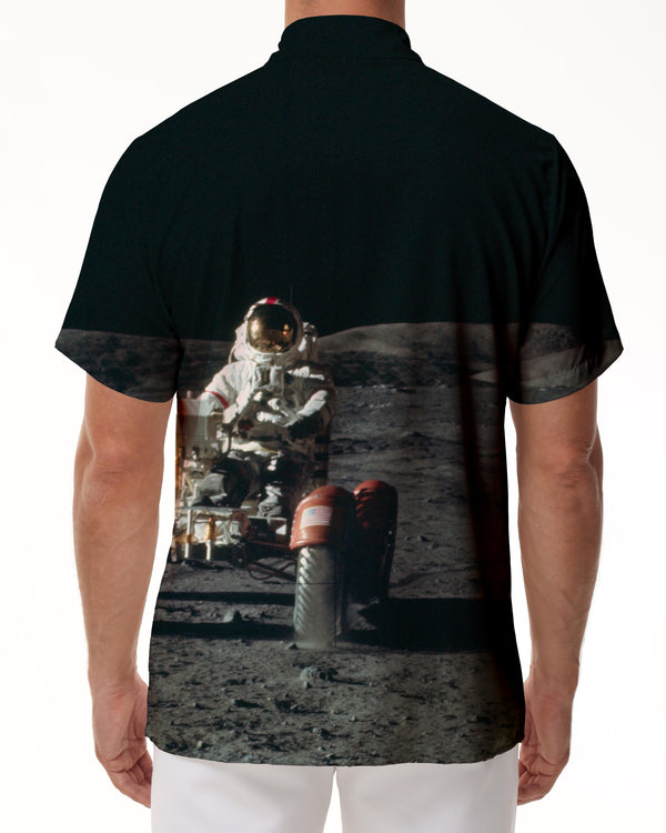 
Round Ball Loose Astronaut Men's Hawaiian Shirt Short Sleeve Button Casual Beach Shirt Clothing Seaside
                