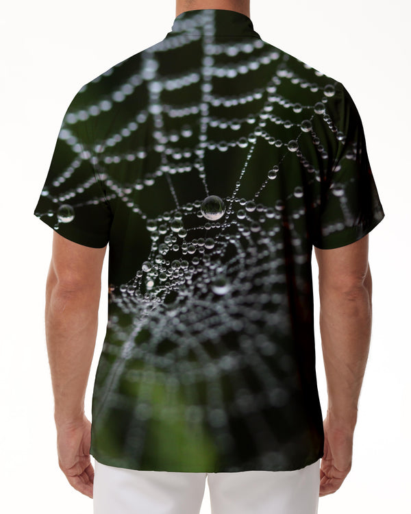 
Spider Web Outdoor Fashion Comfortable Breathable Short Sleeve Shirt Modern Men's Short Sleeve Shirt Men's Shirt Short Sleeve Hawaiian Lapel Button
                