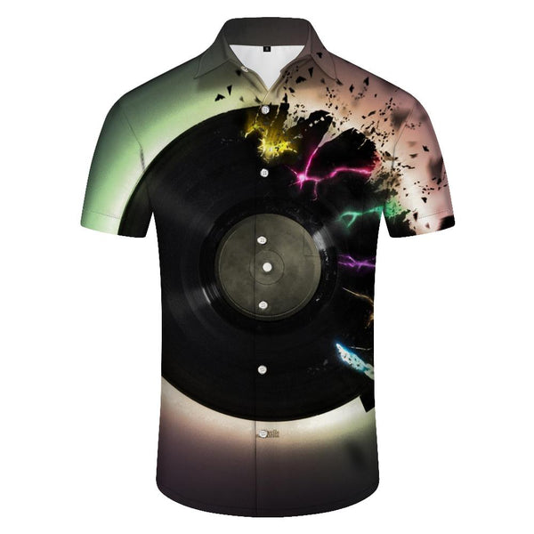 
Men's Retro Hawaiian Button Pocket Lapel Shirt Vintage Rock Style Short Sleeve Button-Up Music Hip Hop Rap Shirt Short Sleeve
                