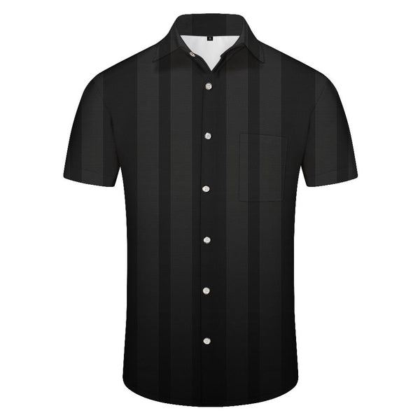 
Black Summer Fashion Tops Men Casual Hawaiian Button Lapel Pocket Shirt Short Sleeve Men Button Beach Clothing
                