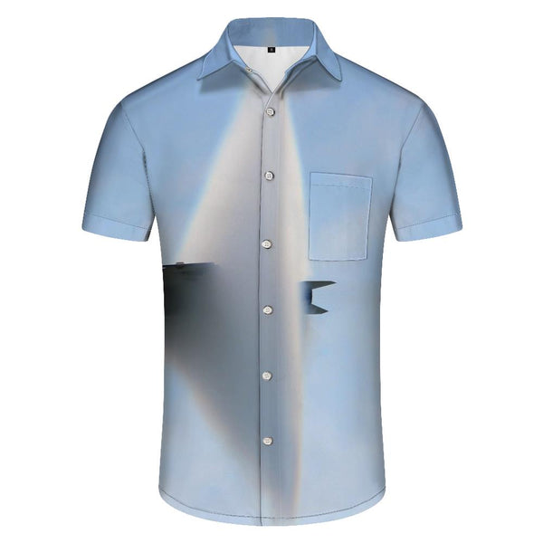 
Men's Printed Shirt Button Short Sleeve Loose Hawaiian Shirt Loose Clothing Casual Lapel Shirt Trend
                