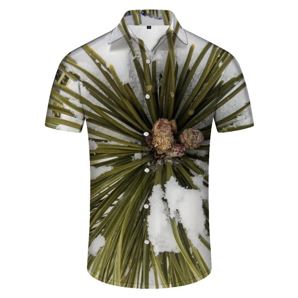 
3d digital printing casual loose short-sleeved men's clothing tropical four seasons Hawaiian retro fashion style short-sleeved shirt button-down
                
