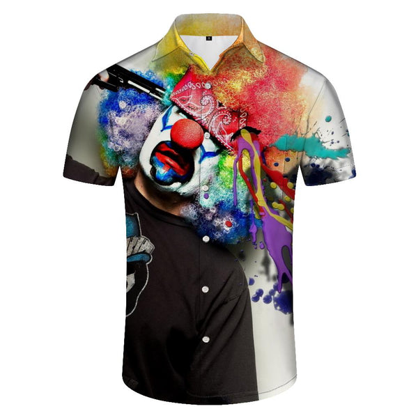 
Outdoor men's short sleeve shirt printed short sleeve men's shirt summer men's casual shirt
                