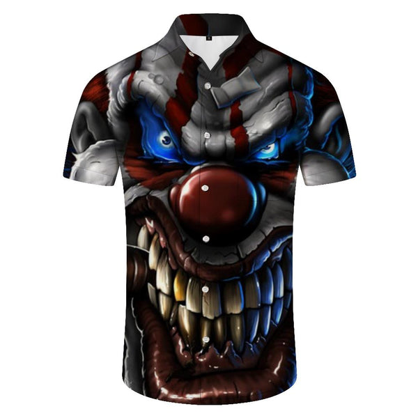 
Big Dog Cool Fashion Short Sleeve Shirt 3D Printed Shirt Men's Button Lapel Vacation Shirt Short Sleeve Beach Top
                