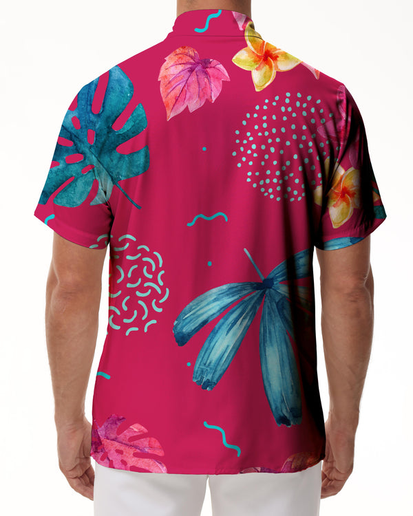 
Hawaiian Mens Shirt Fun Vacation Tropical Beach Shirt Short Sleeve Button Summer Wear
                