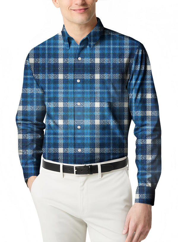 Men's Casual Plaid Flannel in a Classic Style with a Slim and Modern Cut