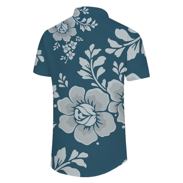 
Floral Pattern Men's Hawaiian Seaside Fashion Button Lapel Shirt Short Sleeve Tropical Vacation Beach Shirt
                